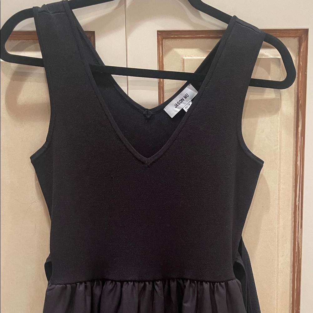 Jason Wu Black Tiered Midi Dress, NWOT - Picture 2 of 6